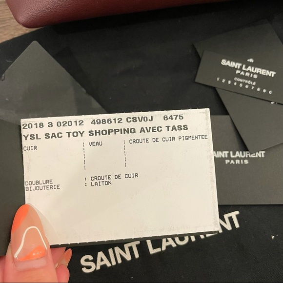 Like new! Saint Laurent Toy Shopping tote bag - Picture 13 of 14